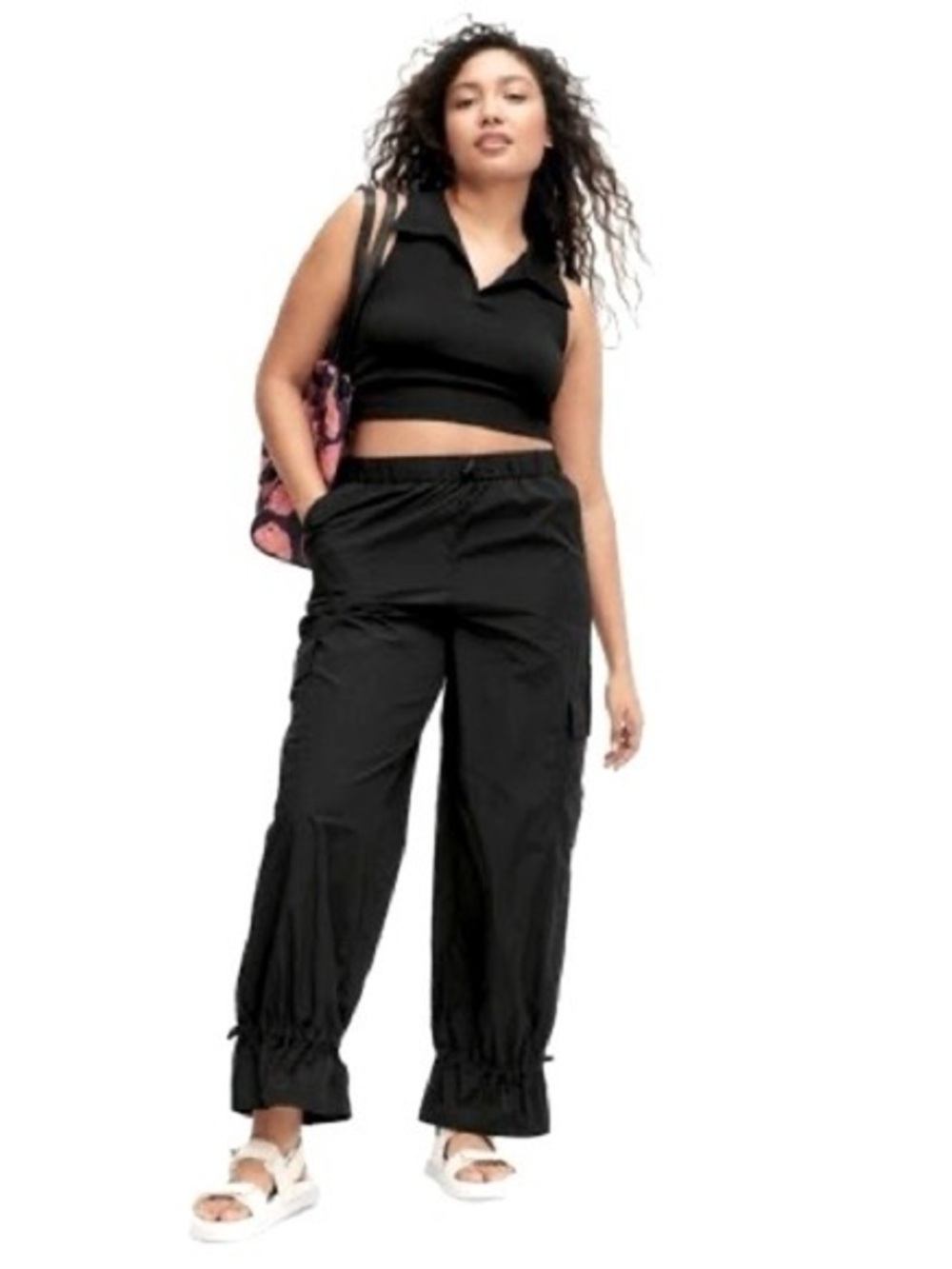 Diane von Furstenberg x Target Black Drawstring Cargo Pants